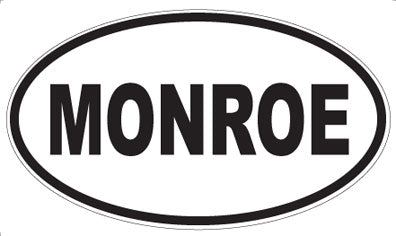 MONROE - Oval Sticker