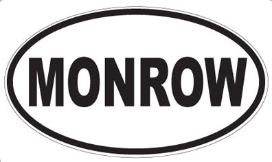 MONROW - Oval Sticker