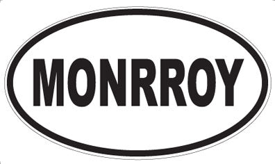MONRROY - Oval Sticker