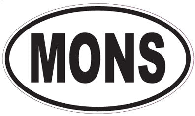 MONS - Oval Sticker