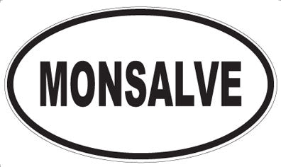 MONSALVE - Oval Sticker