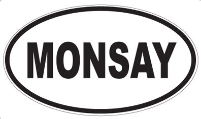 MONSAY - Oval Sticker