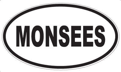 MONSEES - Oval Sticker