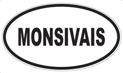 MONSIVAIS - Oval Magnet