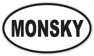 MONSKY - Oval Sticker