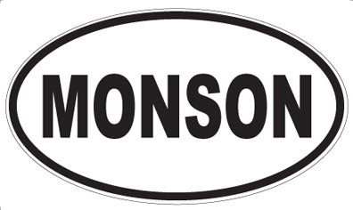 MONSON - Oval Sticker