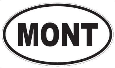 MONT - Oval Sticker