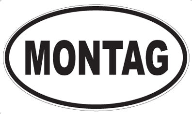 MONTAG - Oval Sticker