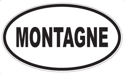 MONTAGNE - Oval Sticker