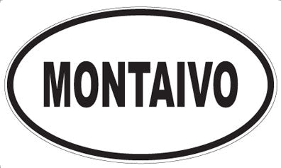 MONTAIVO - Oval Sticker