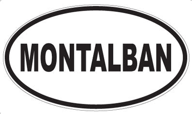 MONTALBAN - Oval Sticker