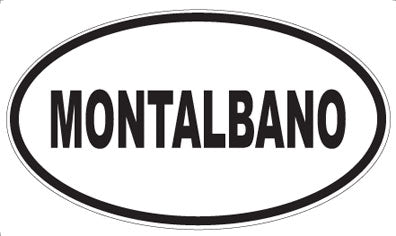 MONTALBANO - Oval Sticker