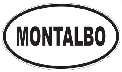 MONTALBO - Oval Sticker