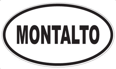 MONTALTO - Oval Sticker