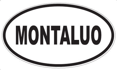 MONTALUO - Oval Sticker