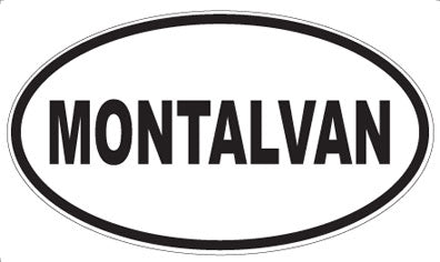 MONTALVAN - Oval Sticker