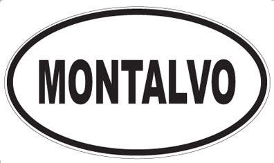 MONTALVO - Oval Sticker