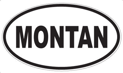 MONTAN - Oval Sticker