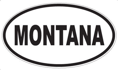 MONTANA - Oval Sticker