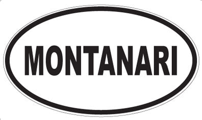 MONTANARI - Oval Sticker
