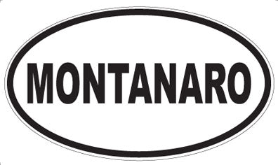 MONTANARO - Oval Sticker