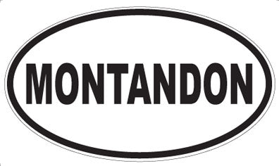 MONTANDON - Oval Sticker