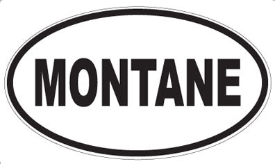MONTANE - Oval Sticker
