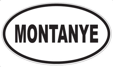MONTANYE - Oval Sticker