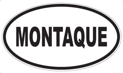 MONTAQUE - Oval Sticker