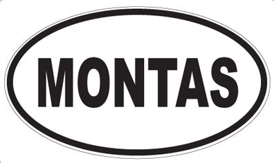 MONTAS - Oval Sticker