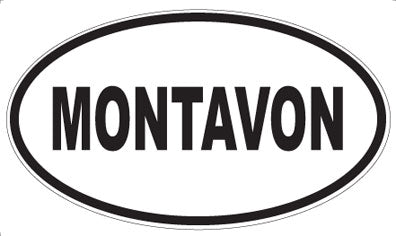 MONTAVON - Oval Sticker