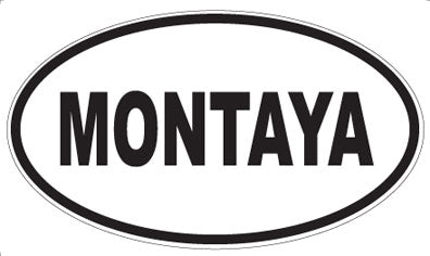 MONTAYA - Oval Sticker