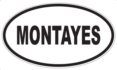 MONTAYES - Oval Sticker