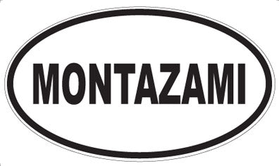 MONTAZAMI - Oval Sticker