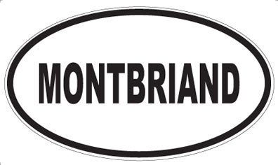 MONTBRIAND - Oval Sticker