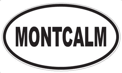 MONTCALM - Oval Sticker
