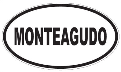 MONTEAGUDO - Oval Sticker