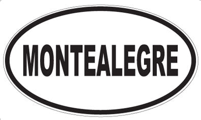MONTEALEGRE - Oval Sticker