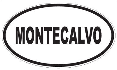 MONTECALVO - Oval Sticker