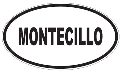 MONTECILLO - Oval Sticker
