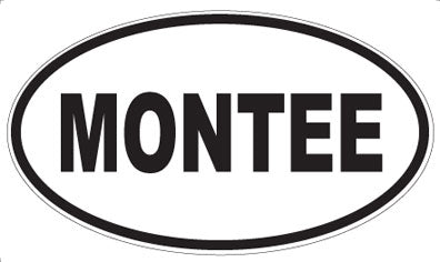 MONTEE - Oval Sticker
