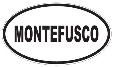 MONTEFUSCO - Oval Sticker