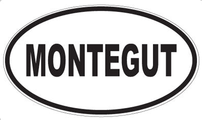 MONTEGUT - Oval Sticker