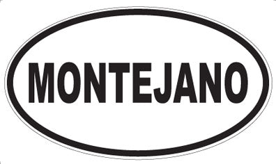 MONTEJANO - Oval Sticker