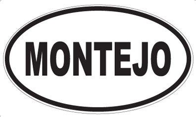 MONTEJO - Oval Sticker