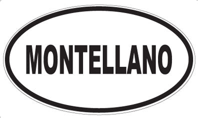 MONTELLANO - Oval Sticker