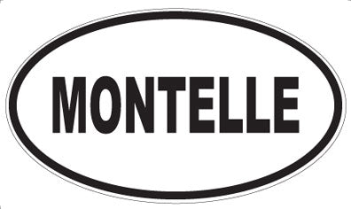 MONTELLE - Oval Sticker