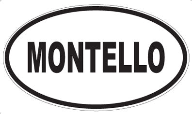 MONTELLO - Oval Sticker