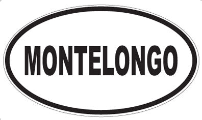 MONTELONGO - Oval Sticker