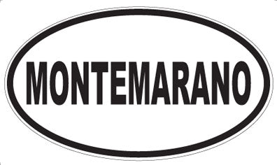 MONTEMARANO - Oval Sticker
